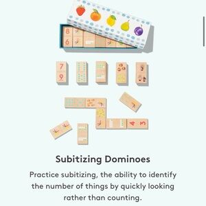 Colorful Subitizing Dominoes Set